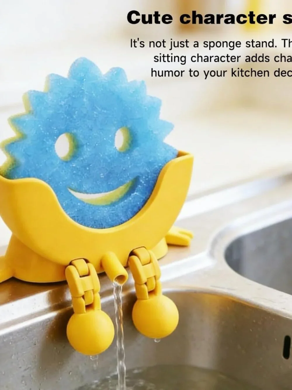 Hanging Sponge Holder with Drainage for Kitchen Sink – Compatible with Scrub Dad